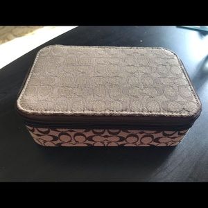 Coach travel jewelry case
